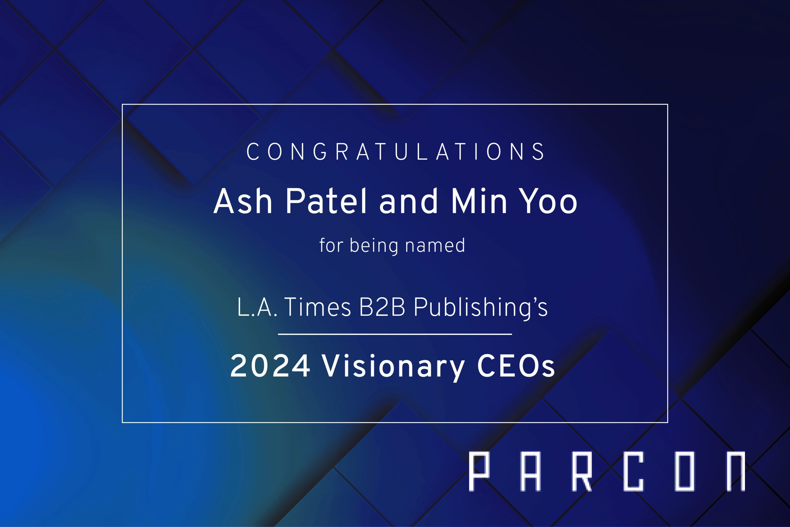 Ash Patel and Min Yoo 2024 Visionary CEOs